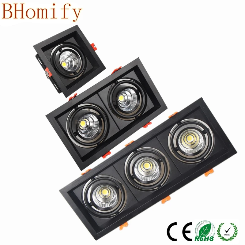 

LED Dimmable Downlight Super Bright Recessed square COB 10w 20W 30w LED Spot light LED decoration Ceiling Lamp AC110V 220V