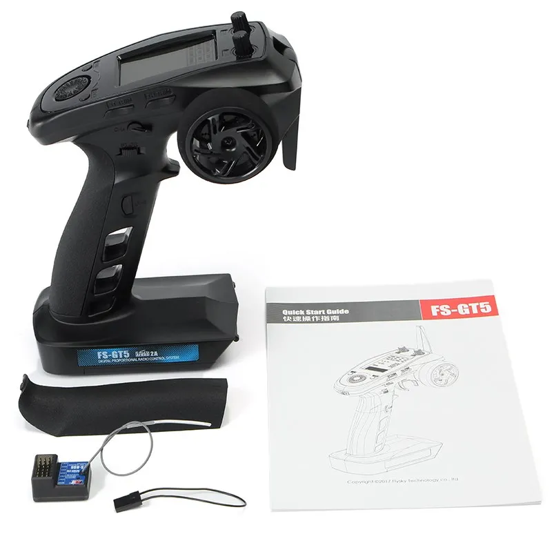 Flysky FS-GT5 2.4G 6CH RC Car Boat Parts Transmitter With FS-BS6 Receiver Built-in Gyro Fail-Safe | Игрушки и хобби