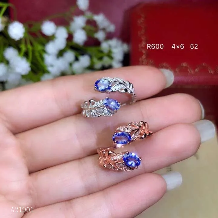 KJJEAXCMY boutique jewelryar 925 Silver-inlaid Natural Tanzanite Gemstone Ring Support Detection oiqw KJJEAXCMY boutique jewelryar 925 Silver-inlaid Natural Tanzanite Gemstone Ring Support Detection oiqw