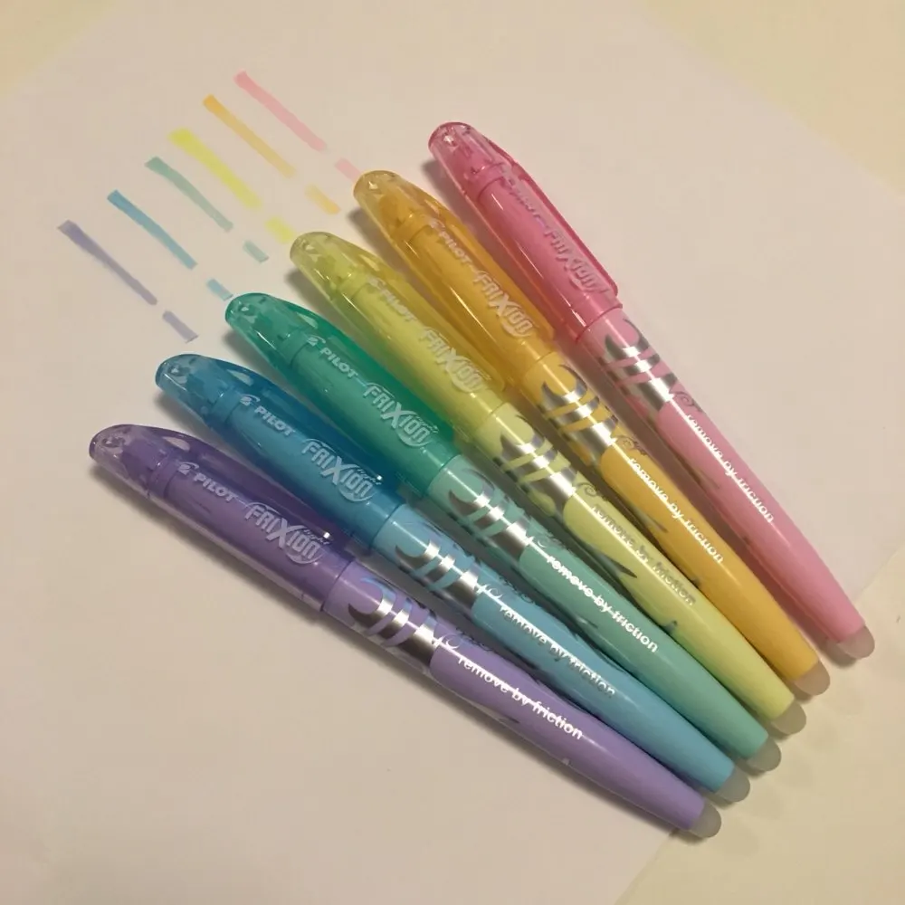 Pilot FriXion Erasable Markers 6pcs Pastel Highlighters Soft Color