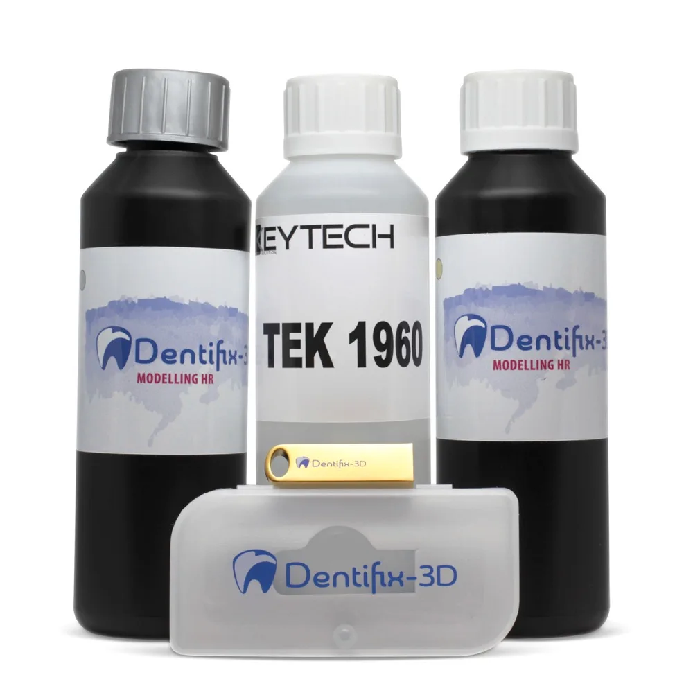 

250ml Dentifix-3D Modelling Sand, 250ml Dentifix-3D Modelling Grey, 250ml TEK1960, plus a Gold Dentifix-3D 8Gb USB stick