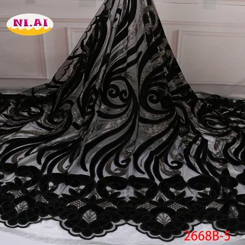 

African Velvet Lace Fabric 2019, Newest Wedding Lace In Purple, Tissu Mariage Velvet Lace Materials Mr2668b