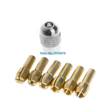 

6PCS/SET Bronze Tweezers 1.0/1.6/2.0/2.4/3.0/3.2 + M8 * 0.75 Fits Rotary Tools MAR15_0
