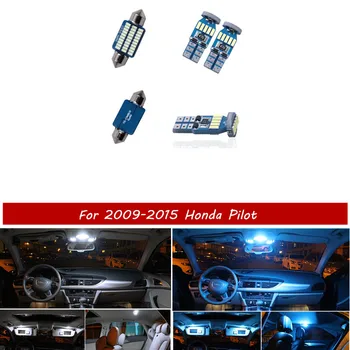 

15pcs Canbus White Car LED Light Bulbs Interior Package Kit For 2009-2015 Honda Pilot Map Dome License Plate Lamp ice blue