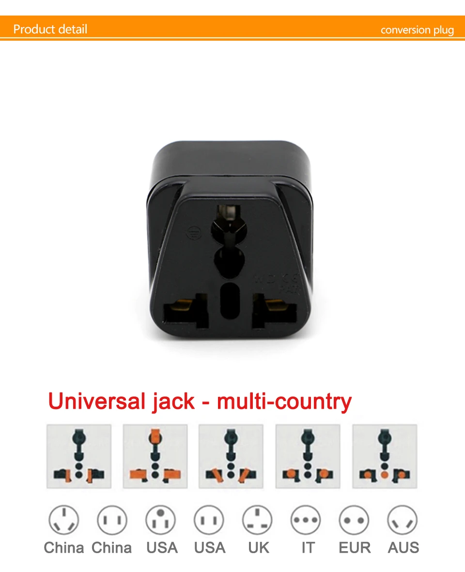 USAUUKEU to Swiss Adaptor Swiss plug Travel Converter Adapter Household Plugs Power Adapter charger Swiss tourism conversion (5)