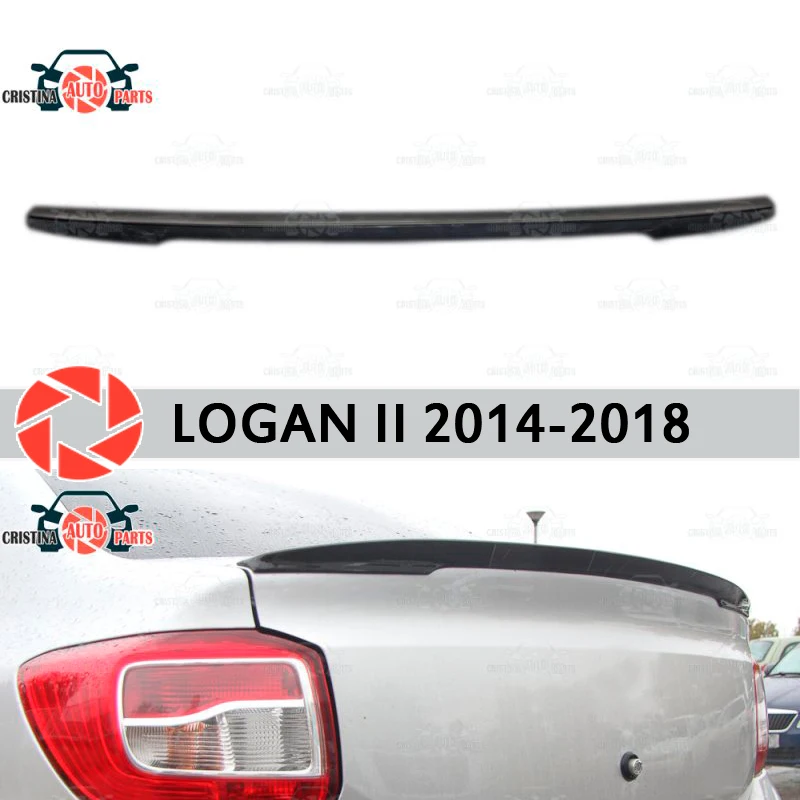 Спойлер для Renault Logan 2014-2018 пластик ABS Украшения багажника двери аксессуары