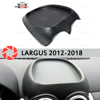 

Organizer on front panel console for Lada Largus 2012-2018 plastic ABS embossed pocket car styling accessories decoration