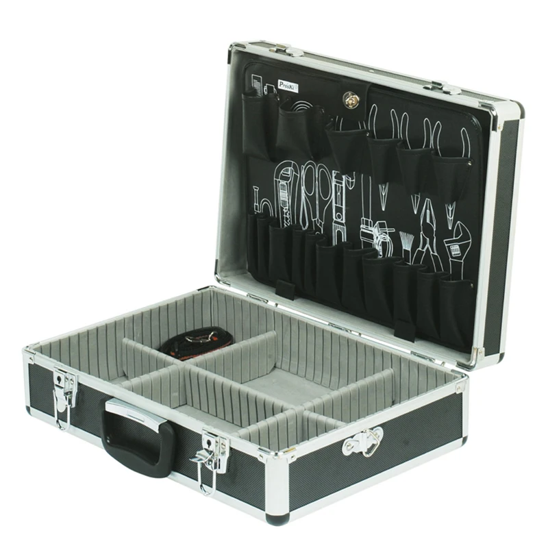 

458*330*150mm High Quality Aluminum Alloy Multifunctional Toolbox Suitcase
