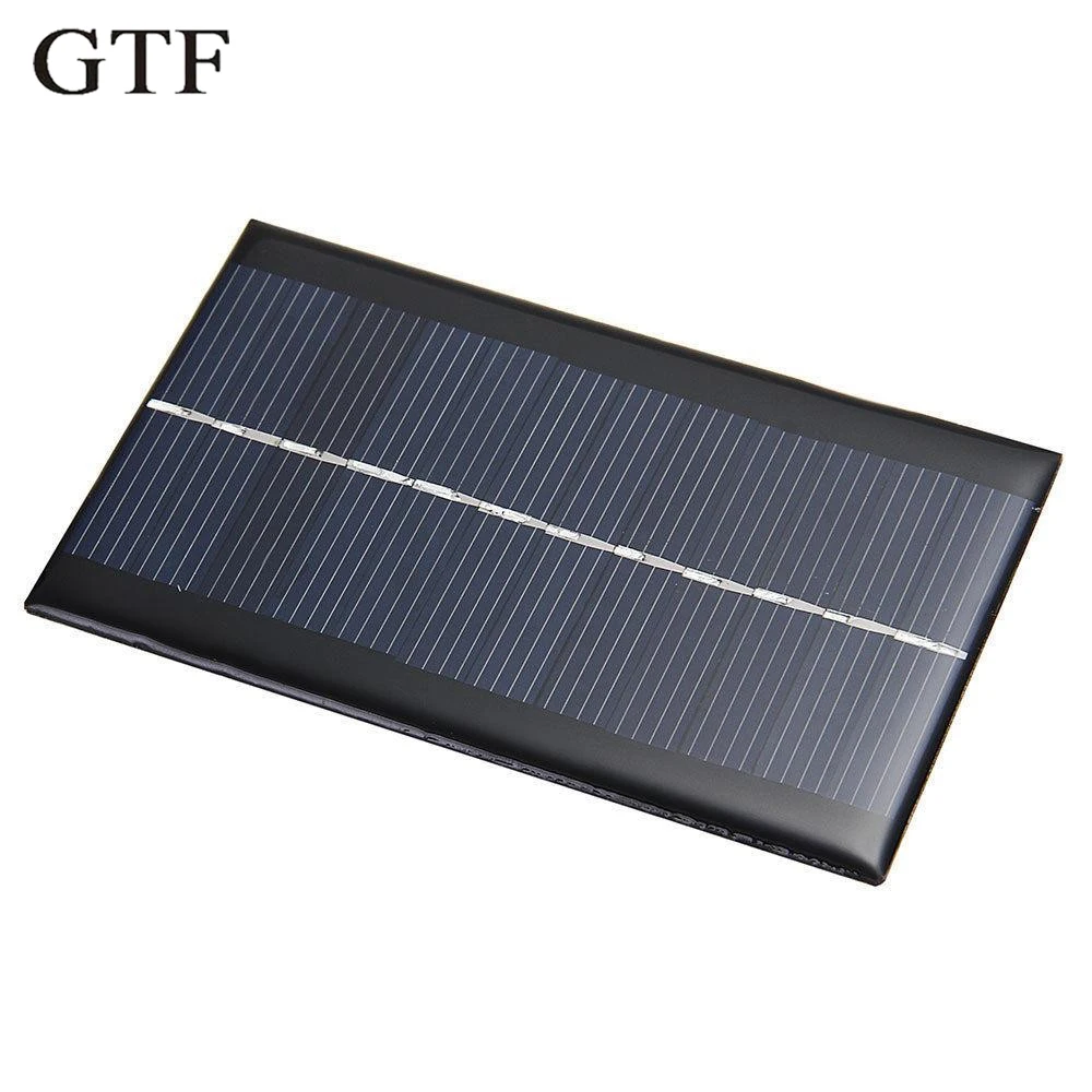 

GTF 1PCS mini 6V 1W solar panel DIY solar system module for light cell phone toy charger portable solar panel
