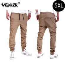 Мужские свободные длинные брюки полной длины мужские модные мешковатые брюки сагги мужские брюки 5XL 6 цветов