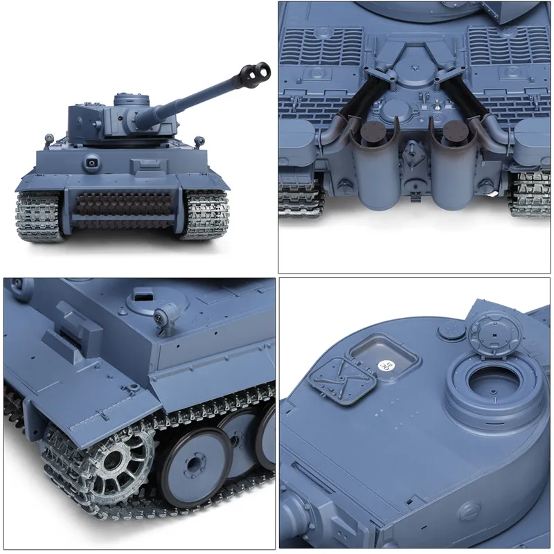Heng Long 1/16 металлическая Версия Немецкий TIGER I 27 Гц RC Танк RTR|Радиоуправляемые танки|