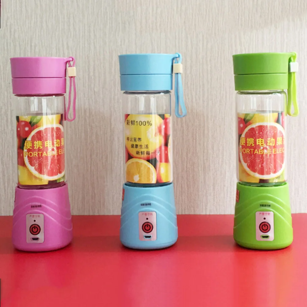 1pc 380 ML USB Electric Fruit Juicer Cup Mini Squeezers Reamers