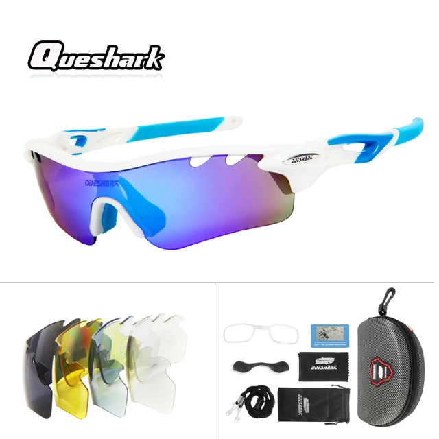 US $16.60 Queshark Professional Polarized Cycling Glasses Mountain Bike MTB Bicycle Glasses Motorcycle Sungla