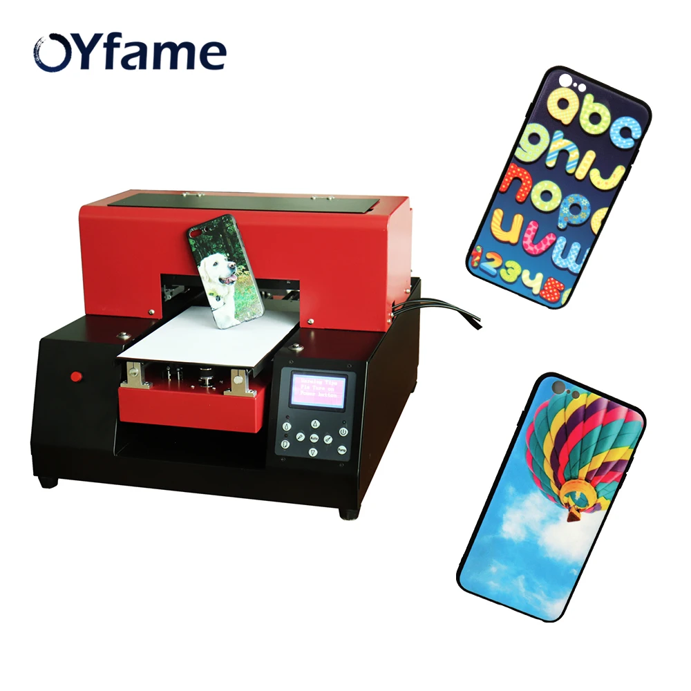 OYfame Automatic UV Printer A4 UV Flatbed Printer For Phone Cover