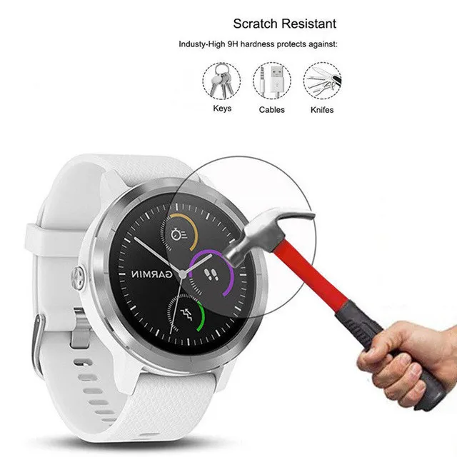 2 УПАК.) Для Garmin Vivoactive 3 Ultra Clear Screen Protector 9 H Закаленное Стекло Garmin Vivoactive 3 Взрыв доказательство Фильм