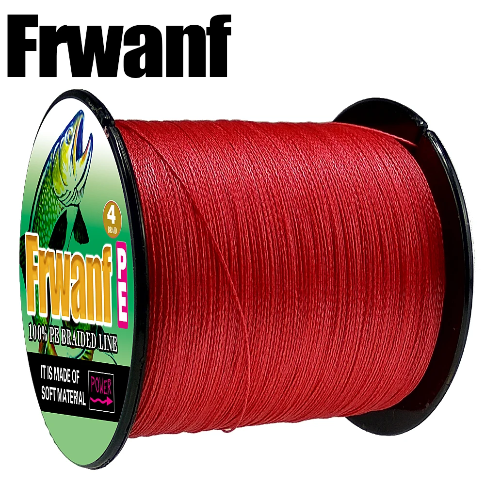 Frwanf бренд 4 нити супер PE плетеные лески 500 м/547Yds 12LB 100LB плетеная леска для рыбалки