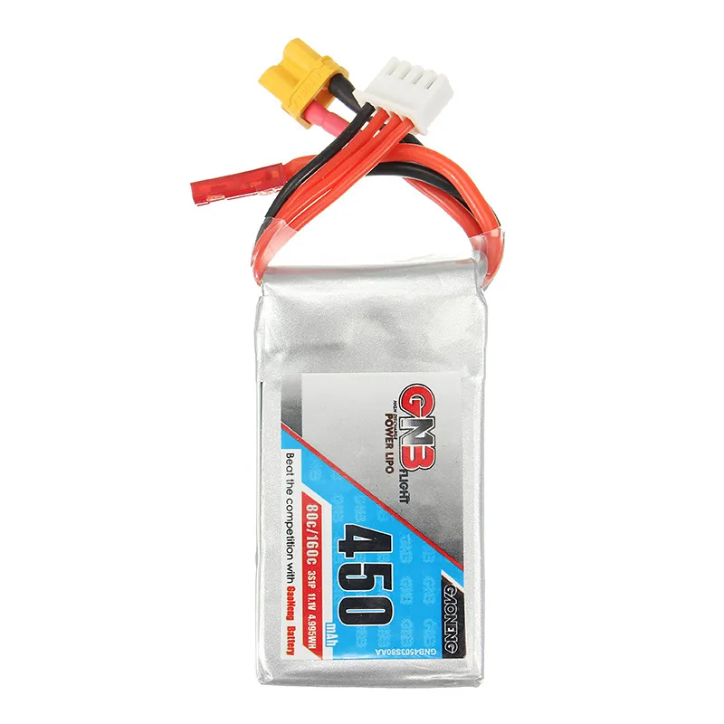 Перезаряжаемые Lipo Батарея Gaoneng GNB 11,1 V 450 мА/ч, детская одежда на рост 80, 160C 3 S Lipo Батарея JST/XT30 штепсельной вилки