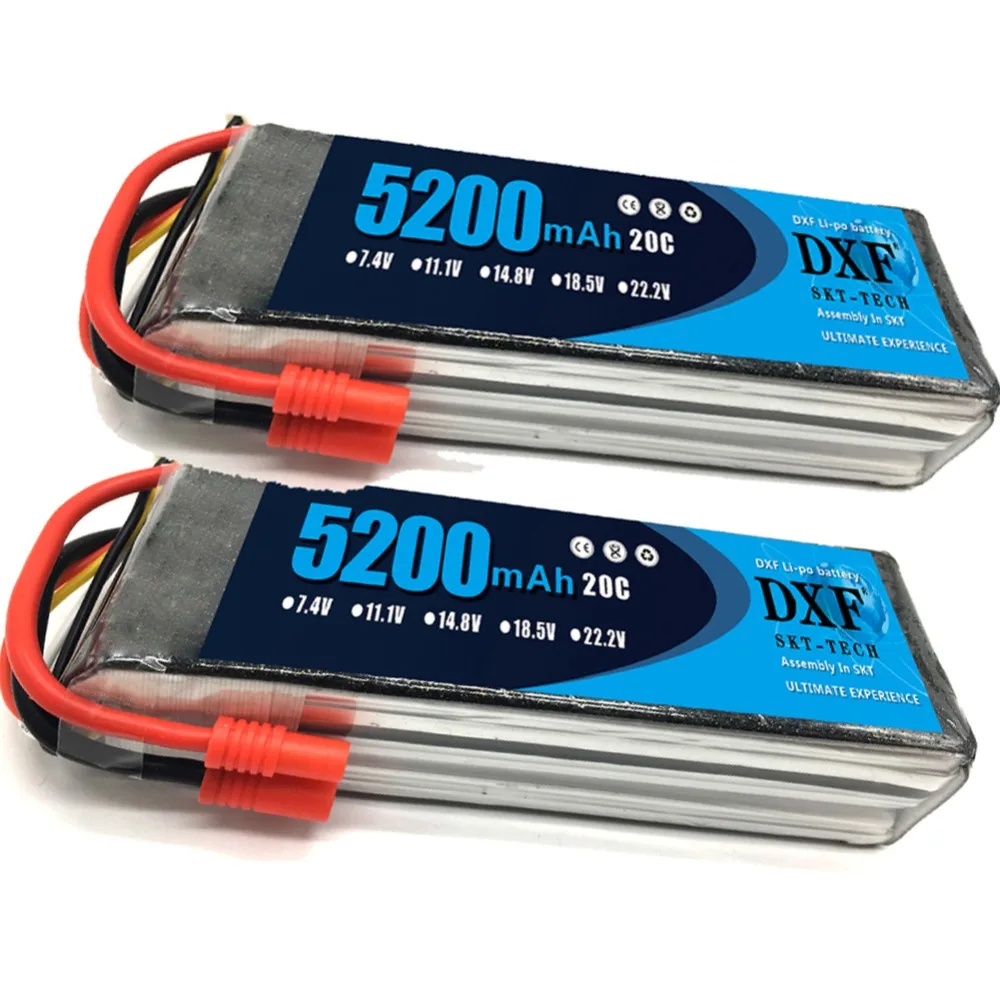 $46.75 2PCS 111V 5200Mah 3S 20C DXF Lipo Battery For Walkera QR X350 PRO RC Drone Quadcopter SPARE PARTS