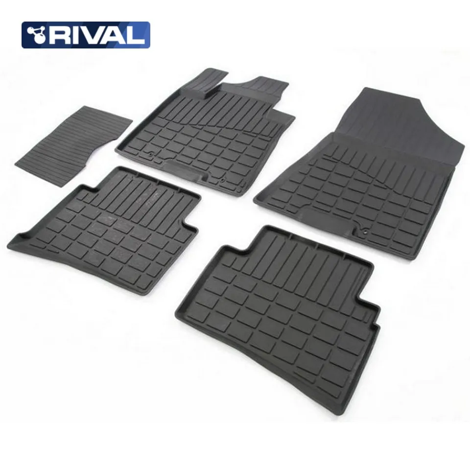 For Kia Sportage QL 2016 2019 rubber floor mats into saloon 5 pcs/set