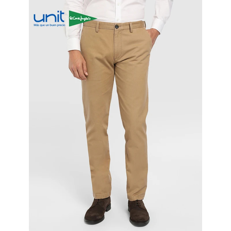 Блок прямой крой брючин утолщенной Для мужчин Хлопковые брюки Regular Fit Chino