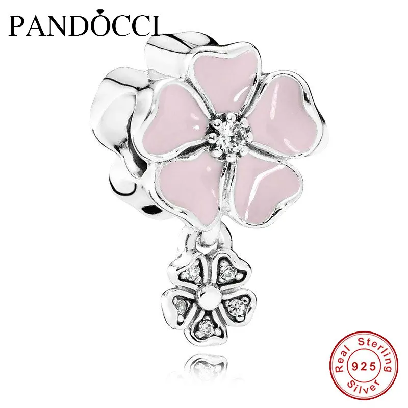 Fits Pandora Bracelet Charms Beads for Jewelry Making Poetic Blooms