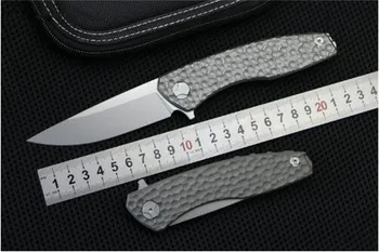 

KESIWO Svarn Flipping Pocket Folding knife D2 blade Titanium handle kitchen outdoors camping utility fruit Knives EDC TooL