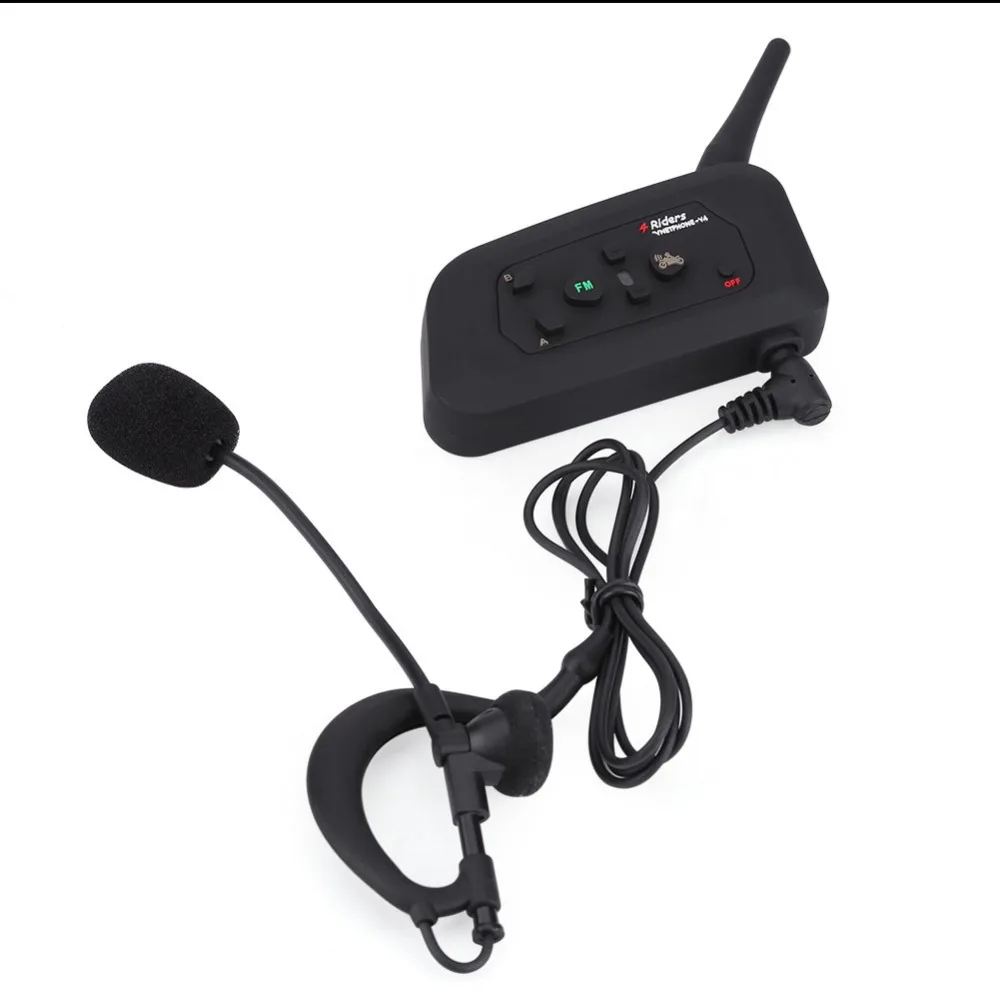 

VNETPHONE V4C 1200M Bluetooth Full Duplex Intercom Interphone Headset for Referee 4 Users