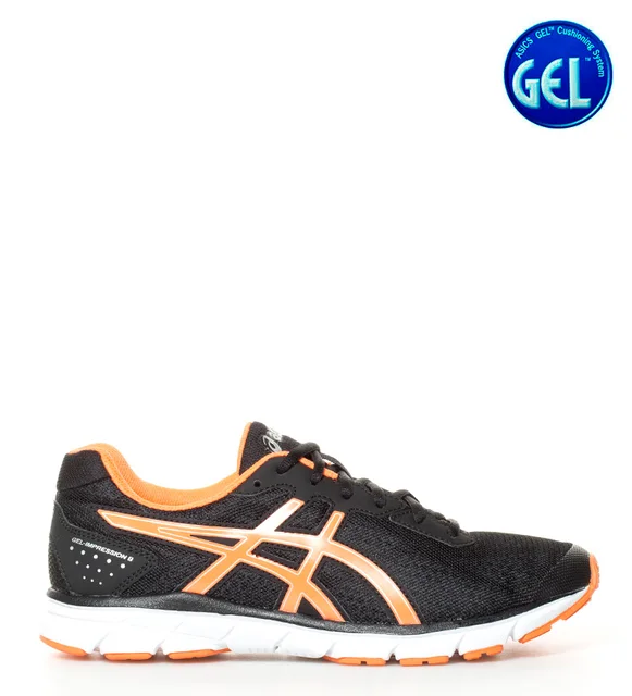 zapatillas asics hombre running 9 naranjas y negro zapatillas asics hombre running 9 naranjas y negro