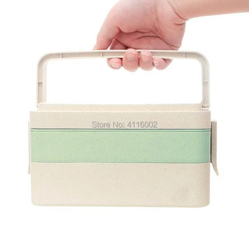 

40pcs Wheat Straw Multifunctional Preservation Lunch Boxs Containers With Compartments Bento Box For Kids Picnic Food Container