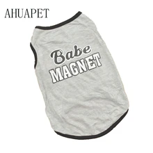 Vetement Chat летняя одежда для домашних животных серые товары для домашних животных Каттен Kleding Puppy печатная хлопковая футболка для собаки Roupa de cachorro E
