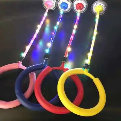

Outdoor Leg Ball Rotating Ring Bouncing Balls Foot Flashing Skip Ball Jump Ropes Sports Swing Ball OutdoorToys Jumping dance