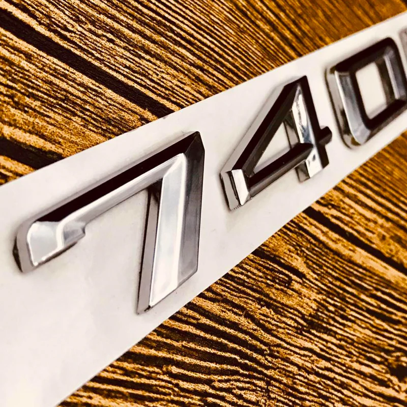

Car Accessory Plastic Metal Trunk Sticker Refitting Letter Number Emblem Badge for BMW 730Li 740Li 745Li 750Li 760Li