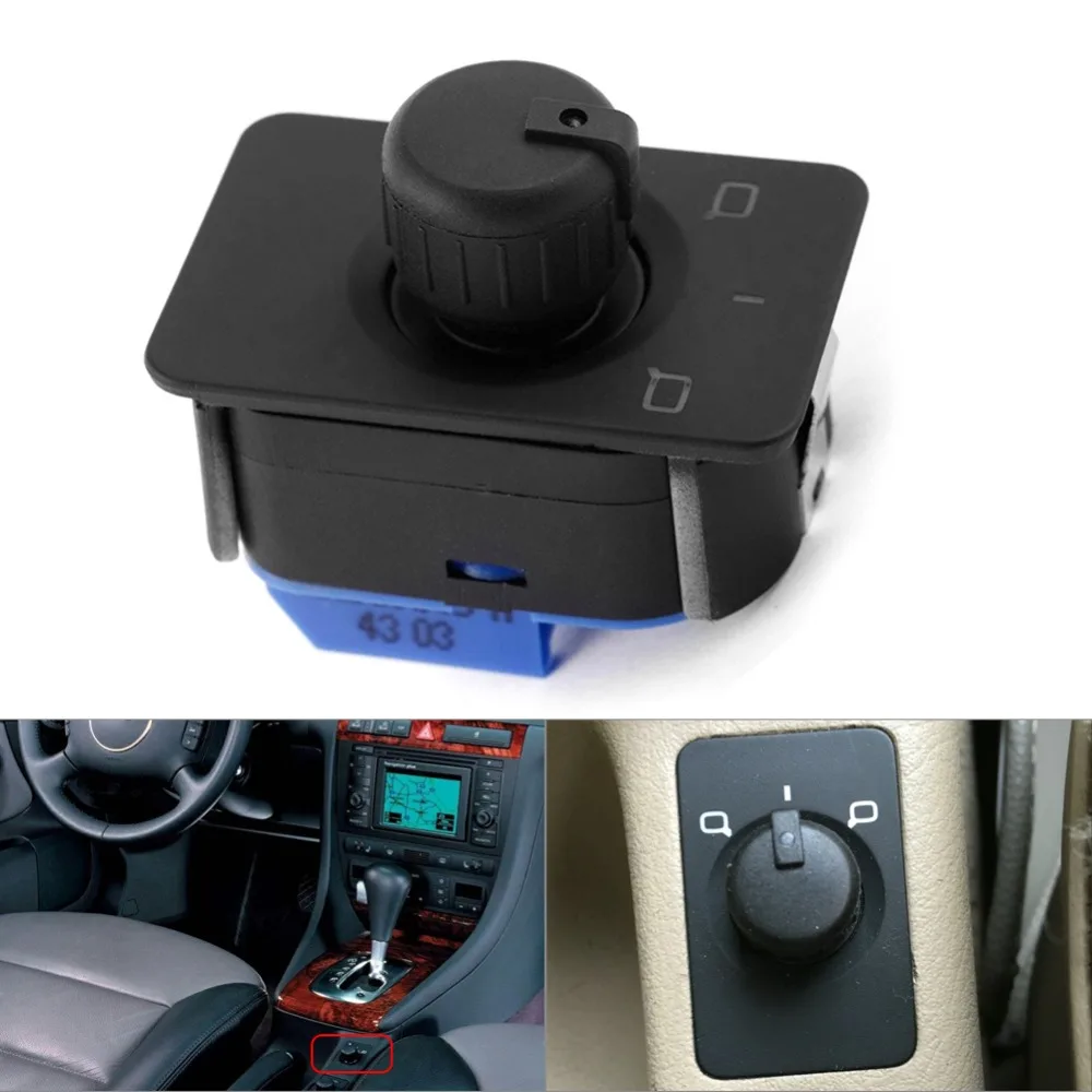 

Left Driver Side Mirror Switch Control Knob Memory for Audi A6 C5 Allroad S6 1998-2005 4B195956 Car Switch Control Knob Hot