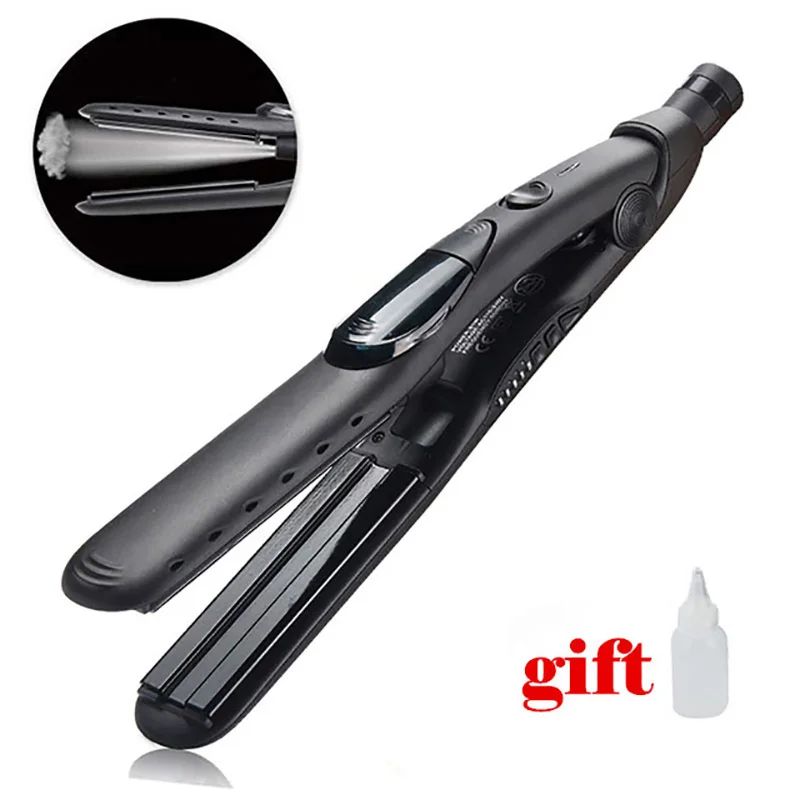 

Steam Hair Straightener Ceramic Hair Flat Iron Sprayer Curler Fast Warm Up Hair Styling Tool 2019 dropshipping