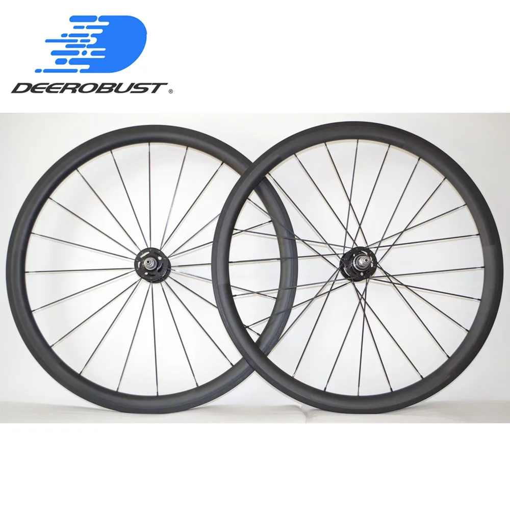

1292g TRACK 700C 38mm x 25mm U-Shaped Carbon Tubular Fixed Gear Front and Rear Bike Wheels Bicycle Wheel set Novatec Track hubs