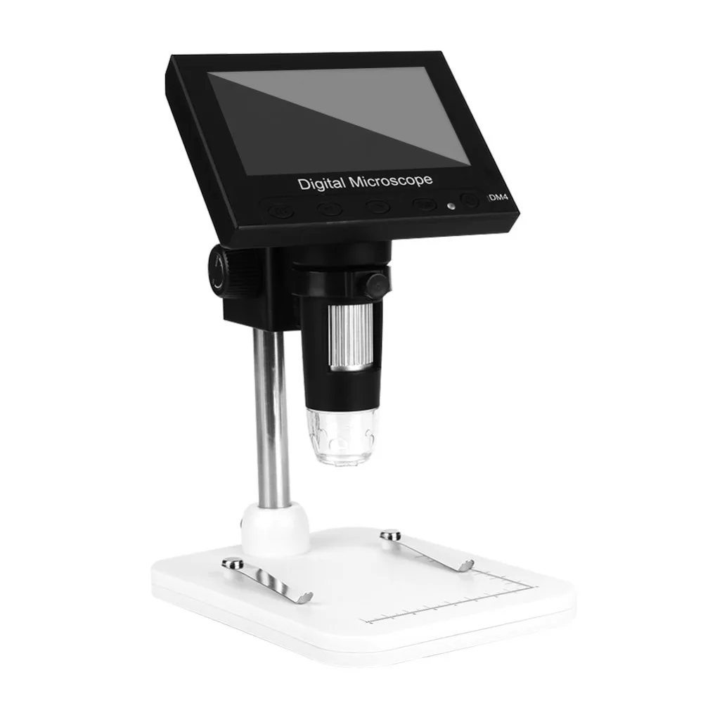 

1000X USB HD digital Screen microscope electronic video microscope DM3/DM4 4.3 inch LCD soldering repair microscope with stand