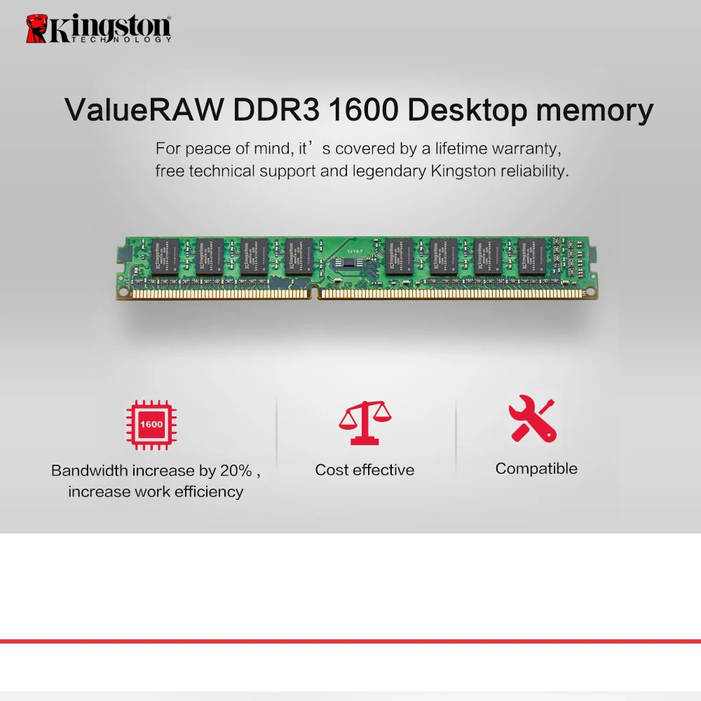 Оригинальная оперативная память kingston DDR3, 1600 МГц, 4 ГБ, 8 ГБ, оперативная память s, 1600 МГц, 8 гигабайт гигов, флешка для настольных ПК, ноутбуков