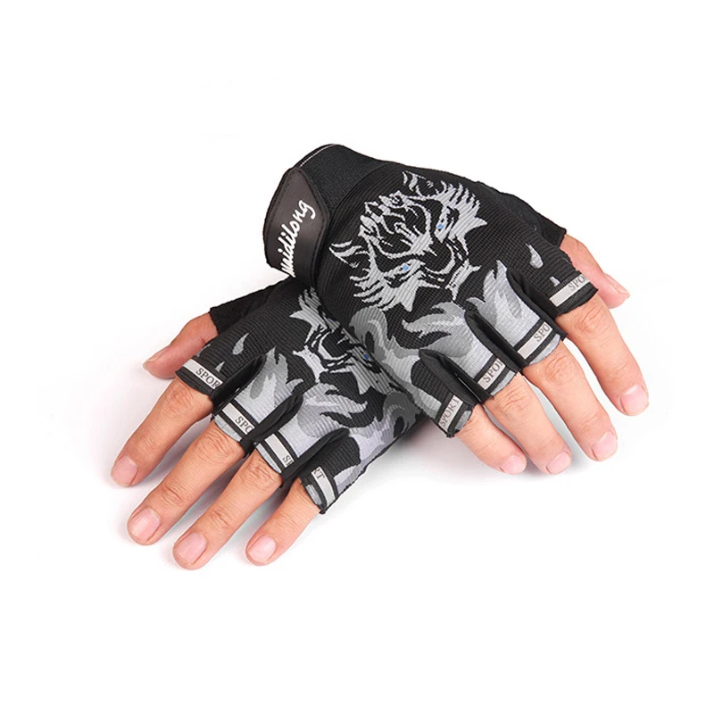 Half finger font b Fitness b font Gloves Breathable Anti Slip Fingerless Glove for Women Men
