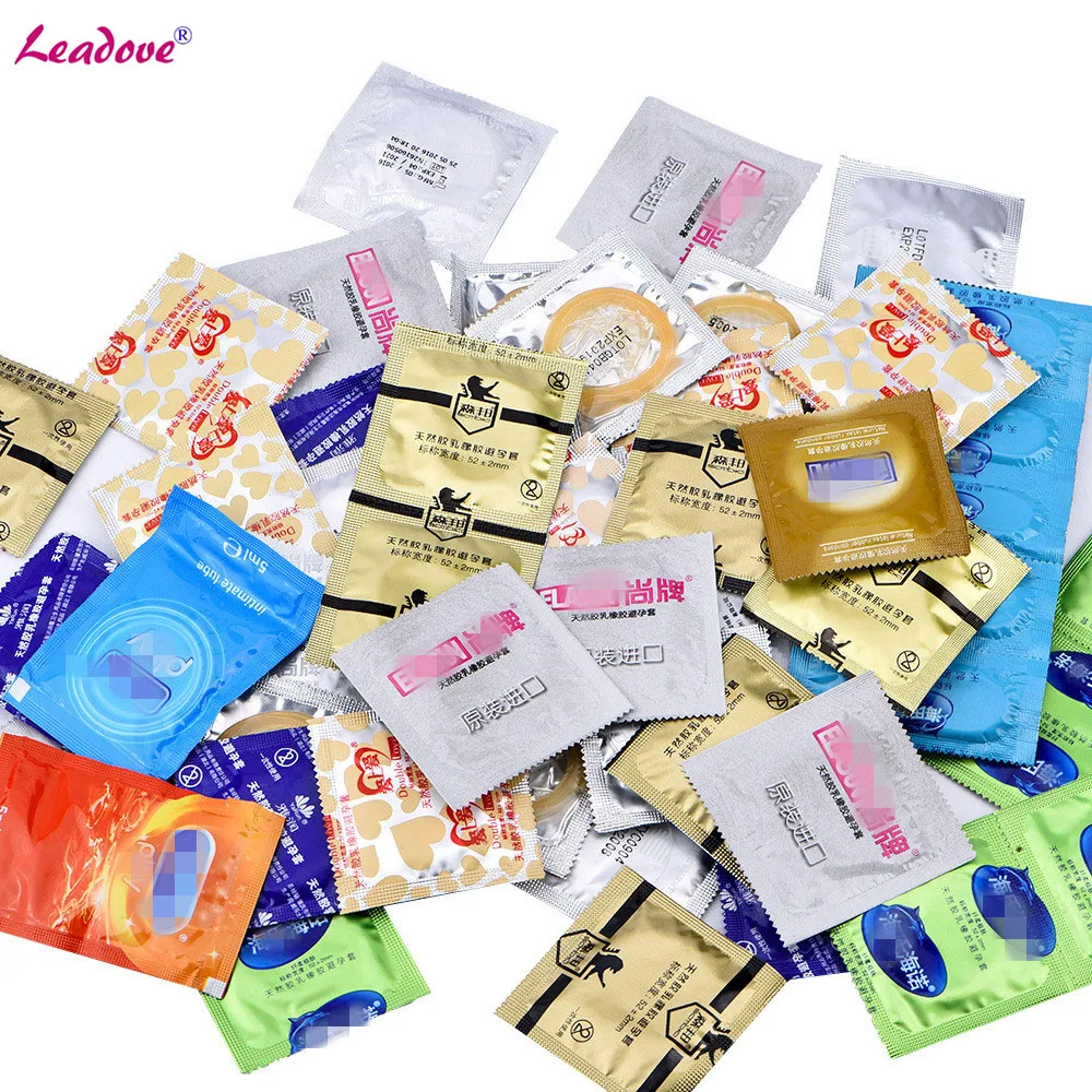 

10pcs/lot Large Oil Sexy Latex Dots Pleasure Nautural Rubber Penis Condoms for Men Sex Erotic Male Contraception Condom YS0227