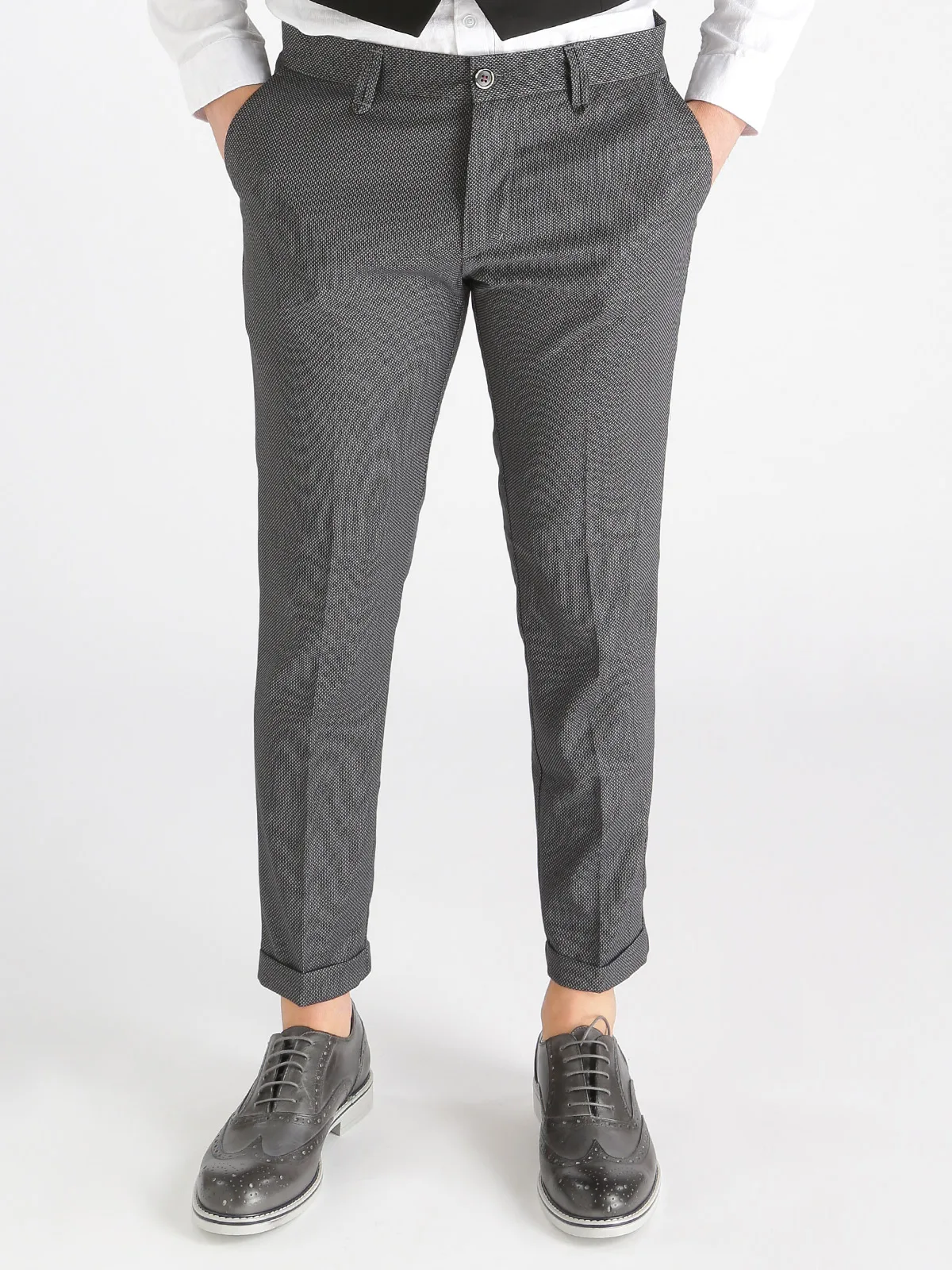 Houndstooth pants men-in Casual Pants from Men's Clothing