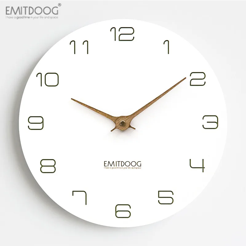EMITDOOG Silent Classical Wall Clock Non Ticking 12 inch Accurate Sweep