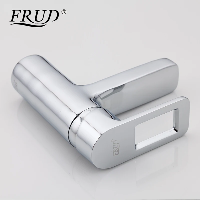 Смеситель для раковины FRUD R10072 хромированный кран горячей и холодной воды одна