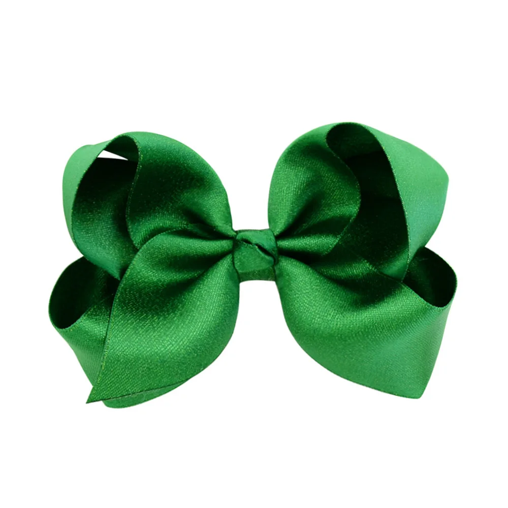 Retail 12 color 4 Inch Boutique New hair bows Solid Ribbon Bowknot Handmade DIY Hair Accessories With Alligator Clip 757 - Цвет: 38