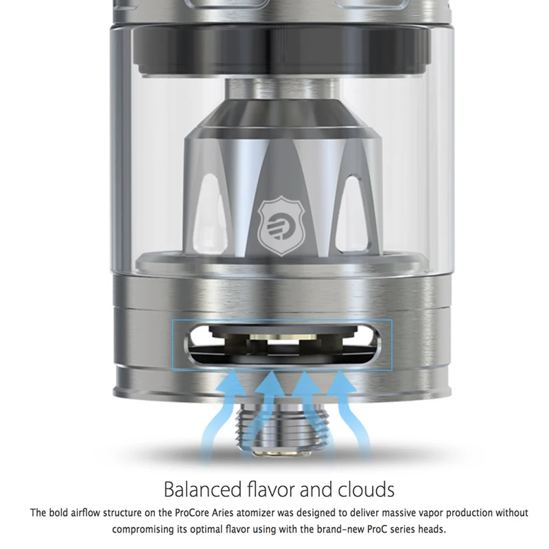 Атомайзер Joyetech ProCore Aries 4 мл черный с катушкой TFV8 ProC1 S 0 25 Ом|Атомайзеры электронных