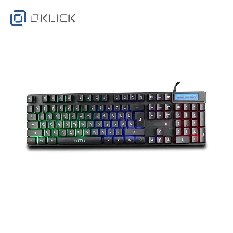 Gaming toetsenbord Oklick 760G, USB, zwart Officeacc Gaming toetsenbord Oklick 760G, USB, zwart Officeacc