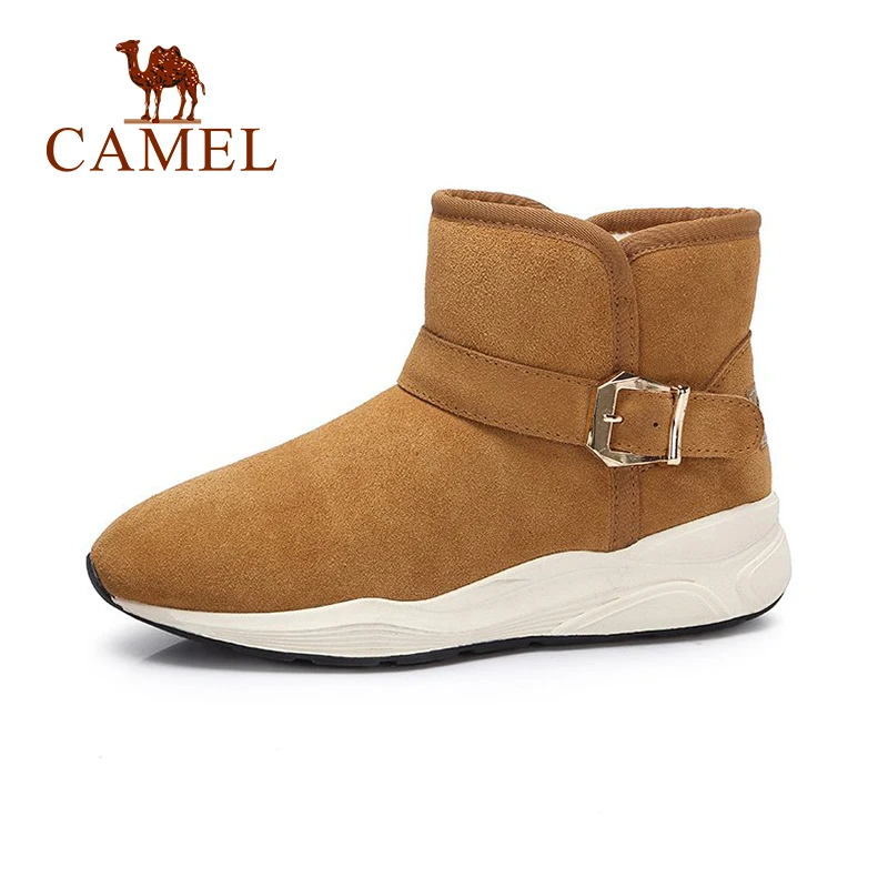 

CAMEL Women Boots Shoes 2018 Winter New Platform Snow Boots Shoes Women Casual Style Solid Keep Warm Shoe For Ladies