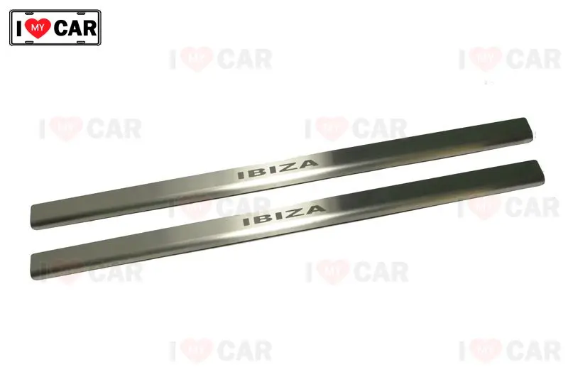 

For Seat ibiza III 3D 2002-2008 door sills plate stainless steel protector sticker car styling decoration protection door sill