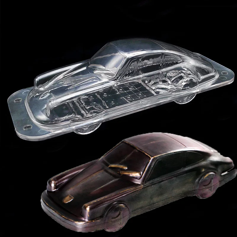DIY Plastic Handmade Cake 3D Sport Car Chocolate Mold Polycarbonate