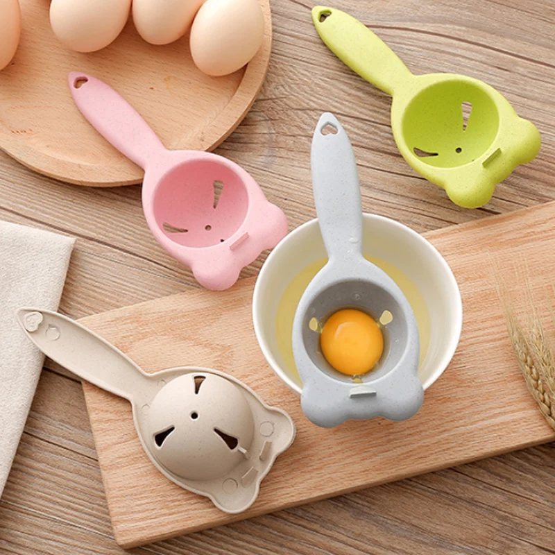

Egg Separator Cooking Gadget DIY Kitchen Accessories Wheat Sraw Home White Yolk Sifting Chef Dining Plastic 1PC Baking Tools