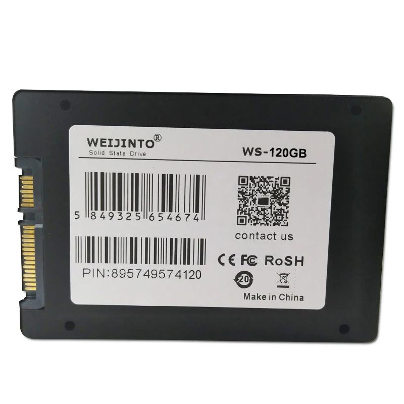 SSD 60 ГБ 120G 240 ГБ 128 ГБ 256 Гб SATA3 2,5 дюймов жесткий диск и 12,7 мм SATA 3,0 2-й SSD Caddy для ноутбука WEIJINTO